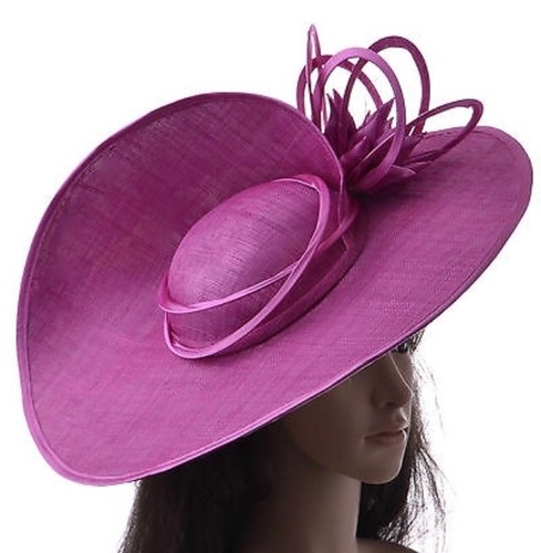 Large Disc Pink flamingo Wedding hats 