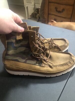Polo by Ralph Lauren Brown and Green Men\'s Boots Polo Ralph Lauren Lace Up Brown Boots for Men for Sale  main image 4