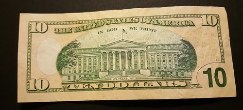 2013 $10 Federal Reserve Note Fancy Serial Number ME88891888A. 6 of a Kind - Picture 4 of 4
