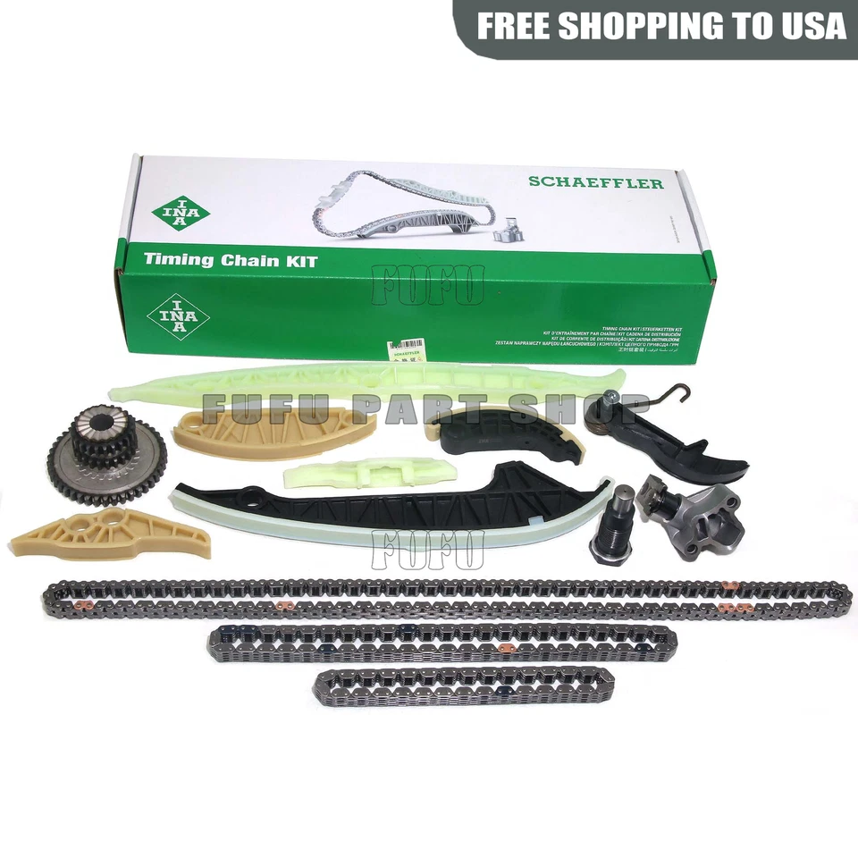 Kit de reparación Kit de herramientas de cadena de distribución Junta de culata para VW GTI Jetta Audi A4 1.8 2.0TSI Foto 2 de 4