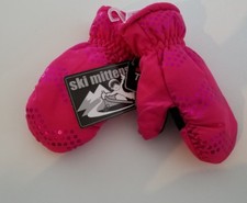 Girls So Authentic American Heritage Pink Ski Mittens Thinsulate Insulation S/M