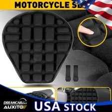 OXILAM Motorcycle Cushion Seat Pillow Pad Pressure Relief Cover Breathable Black