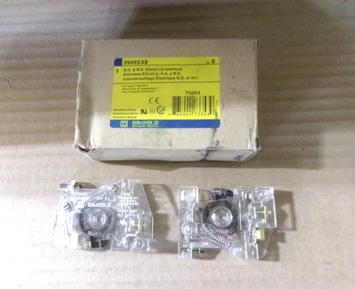 New Square D 9999SX8 NC & NO Electrical Interlock For Type S Flawed AK