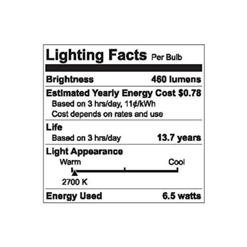 GE Classic 6-Pack 45 W Equivalent Dimmable Warm White R20 LED Light Fixture L... - Picture 3 of 3