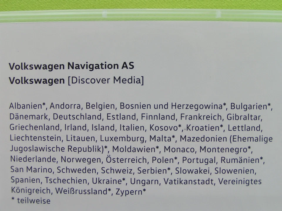 SD CARD NAVIGATION AS EUROPA 1 2019 V9 VW DISCOVER MEDIA 2 PASSAT TIGUAN TOURAN - Bild 2 von 2