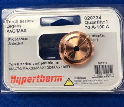 Hypertherm Plasma Shield 020-334  Torch Max 70 80 100 100D OEM