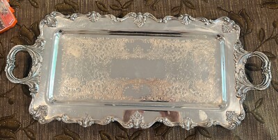 W&S BLACKINTON VICTORIA 240 Fine Silver Plate Footed Serving Tray