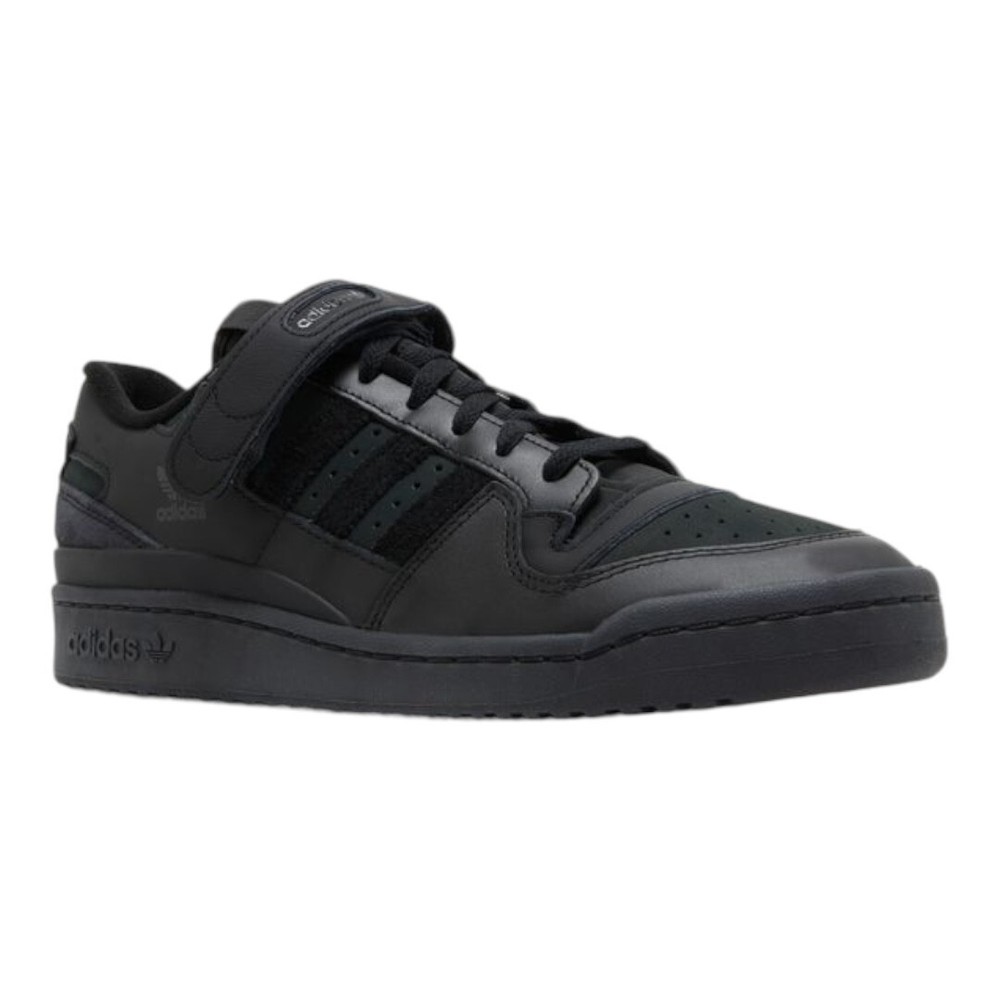 ADIDAS Men's Forum Low Triple Black Sneaker Shoe Size 8-13 NEW IN BOX