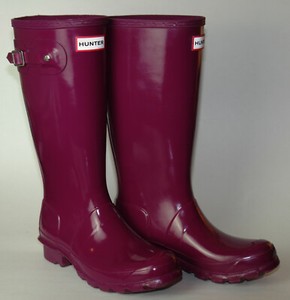 hunter boots violet gloss