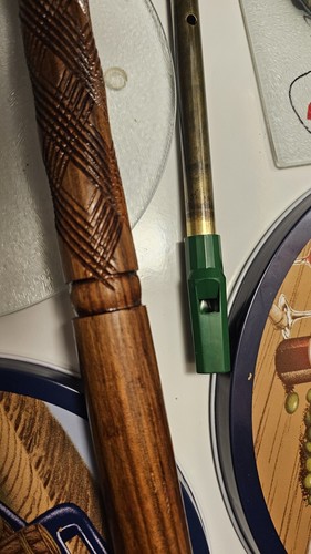 Michael Vignoles Ornament Cane With Whistle Inside Hollowed Out Cane Base/handle - Picture 2 of 12