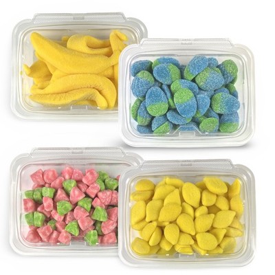 Fruit Flavored and Shaped Gummies, Watermelon, Raspberry, Strawberry, Banana and