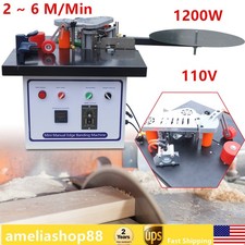 1200W Self Cutting Edge Banding Machine Double Gluing Edge Banding Bander 1000ml