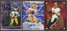 3) 2025 Leaf Eclectic Flash Archie Manning Auto + Valiant Red Flood 1/1 Saints