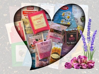 Floral Tea Bag Sampler Variety Pack - 24 Single-Serve Varieties - 19 Brands