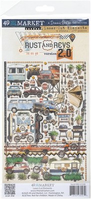 49 And Market Laser Cut Outs-Elements, Rust & Revs 2.0 - 6 Pack