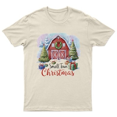 Small Town Christmas Holiday T-Shirt Unisex Geschenk Retro Saisonal Lustig...