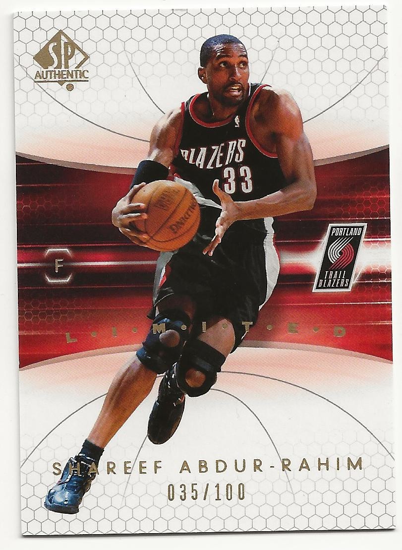 2004-05 Upper Deck SP Authentic Limited Shareef Abdur-Rahim 035/100 #71