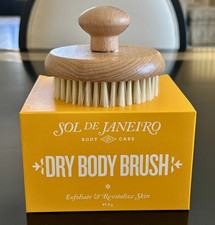 Sol de Janeiro Full Size Dry Body Brush for Exfoliation NIB