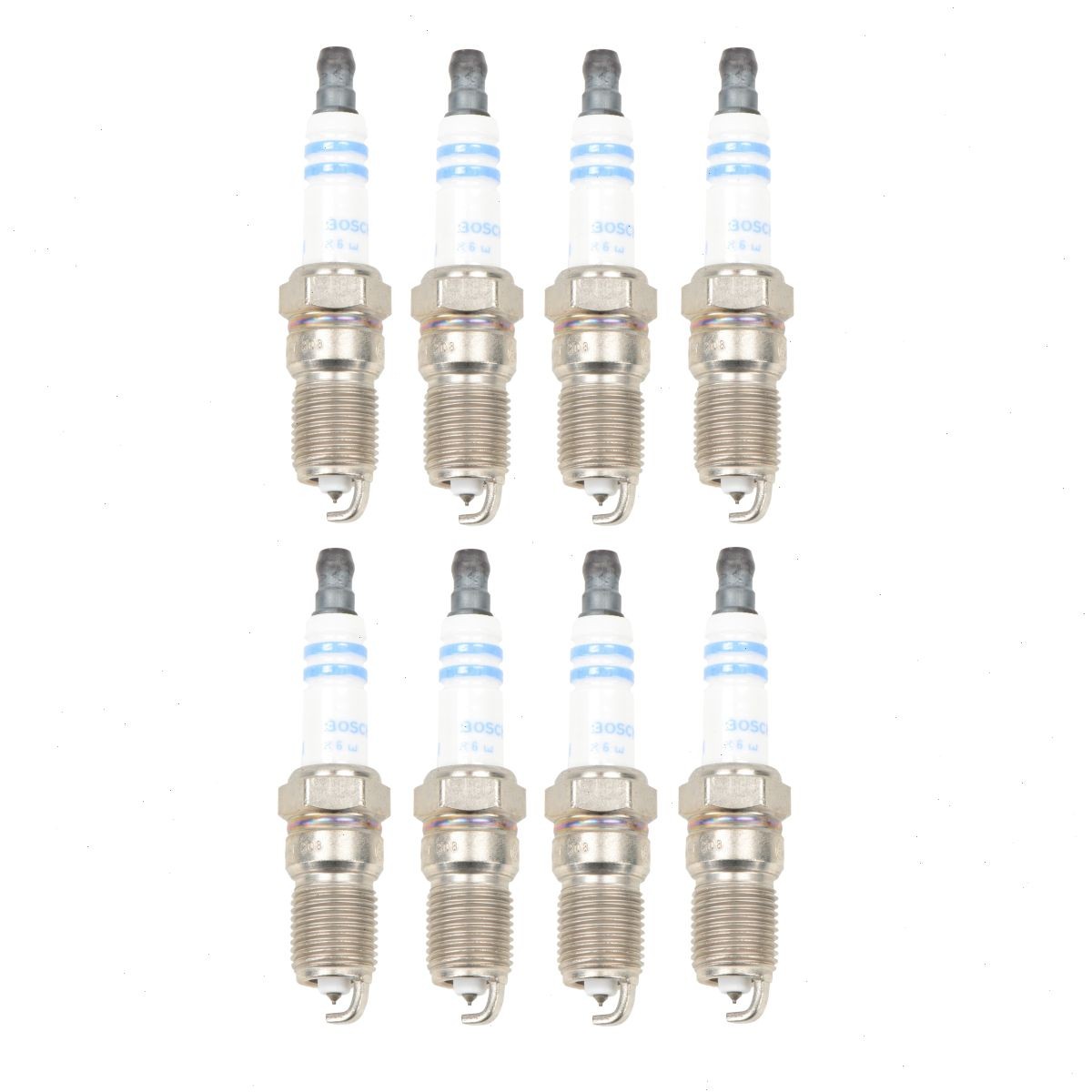 8 pc Bosch Double Platinum Spark Plugs for 1996-2000 Chevrolet K3500 5.7L ft