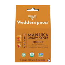 Organic Manuka Honey Drops, Honey  Echinacea, 20 Count Pack of 1  Genuine Ne