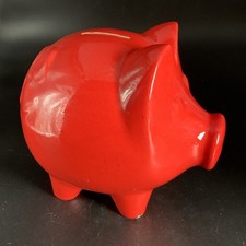 Vintage Keramik Sparschwein; Scheurich; Model 792; Schloss u. Schl&uuml;ssel; 70er