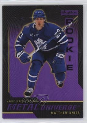 2023 Skybox Metal Universe Purple Spectrum FX 40/199 Matthew Knies #R-6 RC 1q2