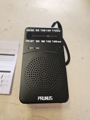 PRUNUS J-166 Small AM FM Radio Portable Transistor Radio Battery Operated 