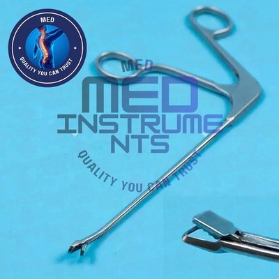 Arthroscopy Basket Punch Forceps 5.0 mm Bite Curved left 30° Serrated Tip