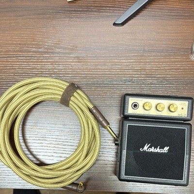 Marshall MS-2 Mini Guitar Amplifier Portable Amp Tested Working