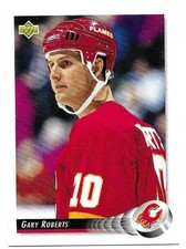 GARY ROBERTS 1992-93 UPPER DECK CARD MINT CONDITION