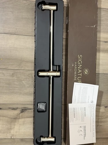 Signature Hardware 449649 28" Slide Bar for Hand Showers - Polished Nickel (NEW) - Picture 1 of 6