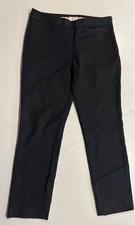 Kate Spade New York Womens Black Mid Rise Ankle Straight Leg Pants Size 4