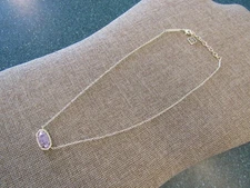 Kendra Scott Necklace Elisa Gold Plated Rose quartz stone