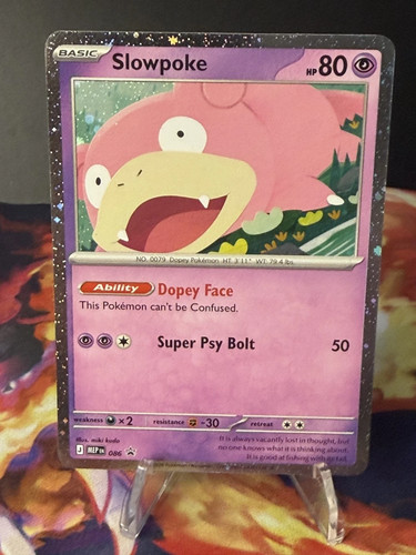 Slowpoke 086 Black Star Promo Mega Evolution Cosmos Holo Pokemon TCG Card NM