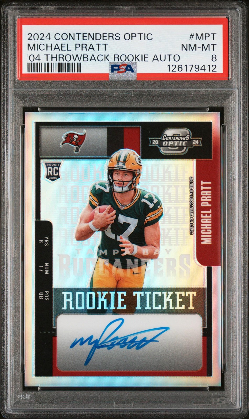 Michael Pratt Panini Contenders Optic 2004 Contenders Throwback Rookie Autographs #MPT Base