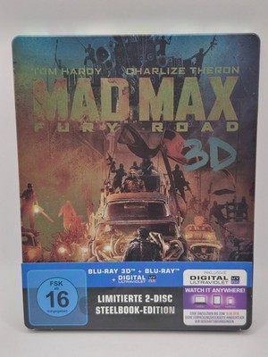 Mad Max Fury Road 3D Blu-ray Steelbook limitiert 2 Discs Tom Hardy