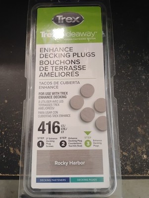 NEW Trex Hideaway Plugs Rocky Harbor Hidden Deck Fastener ft 416 -Pack