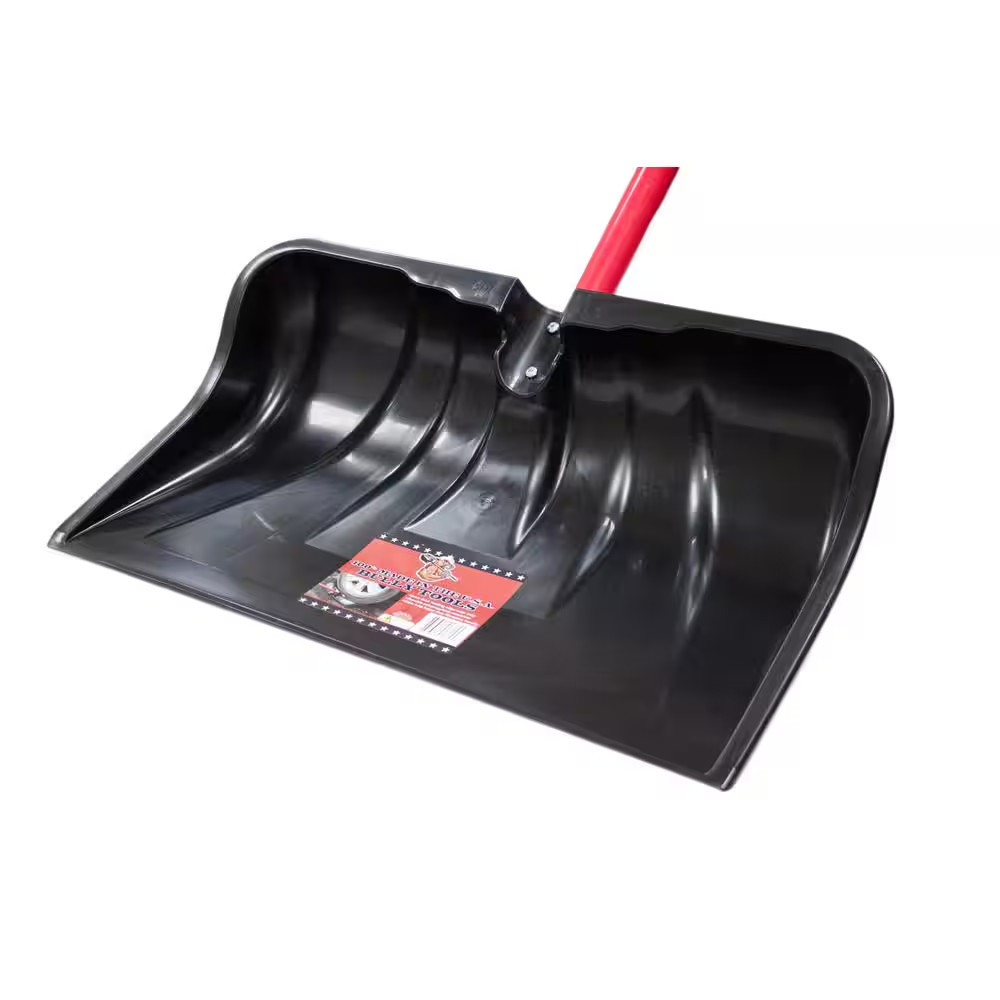 Bully Tools 22 in. Combination Snow Shovel with Fiberglass D-Grip Handle