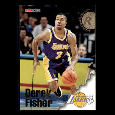 Derek Fisher Rookie #287 1996 Hoops Los Angeles Lakers Basketball Card NBA NM. rookie card picture