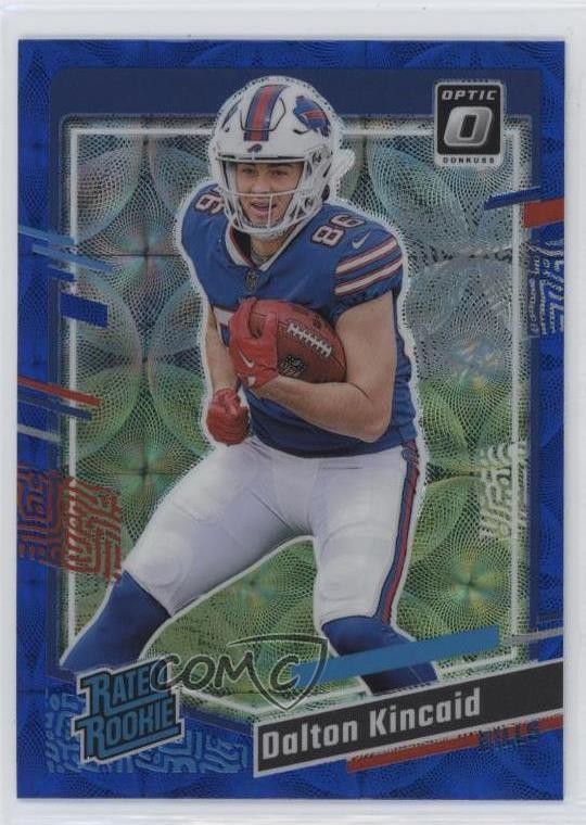 2023 Donruss Rated Optic Preview Blue Scope Prizm Dalton Kincaid #308 Rookie RC
