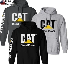 Caterpillar Diesel Power Hoodie, CAT Logo Hoodie Construction