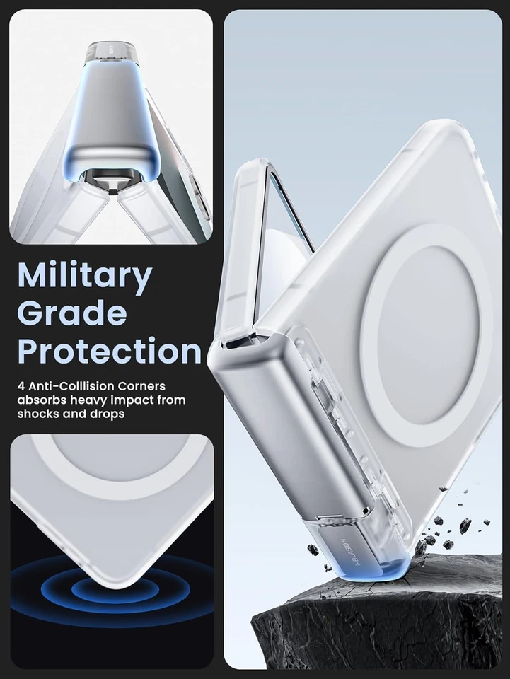 Funda protectora magnética mate delgada i-Blason nueva para Galaxy Z Flip 7 cubierta transparente Foto 4 de 4