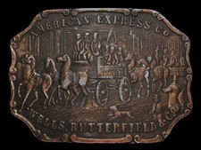 NB11102 VINTAGE 1970s AMERICAN EXPRESS CO. BELT BUCKLE