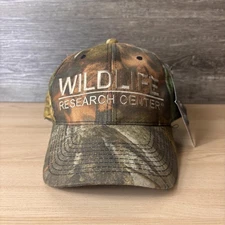 Vintage Wildlife Research Center Hat StrapBack Camo Advantage Timber Hunting NWT