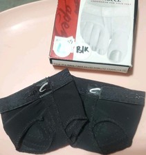 Capezio FootUndeez Dance Thong Lyrical Modern Ballet Black Women's Sz Large NEW