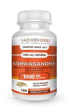 Organic Ashwagandha withania somnifera 180 vegicaps  Made in USA  Since 1971