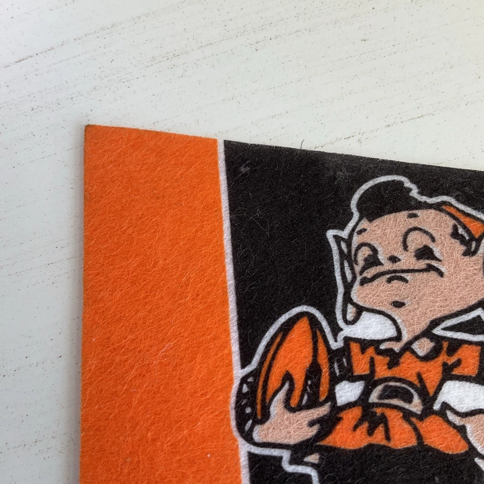 NFL Cleveland Browns Fútbol Mini Fieltro Banderín Rico/Tag Express 2006 9x4" Foto 4 de 4