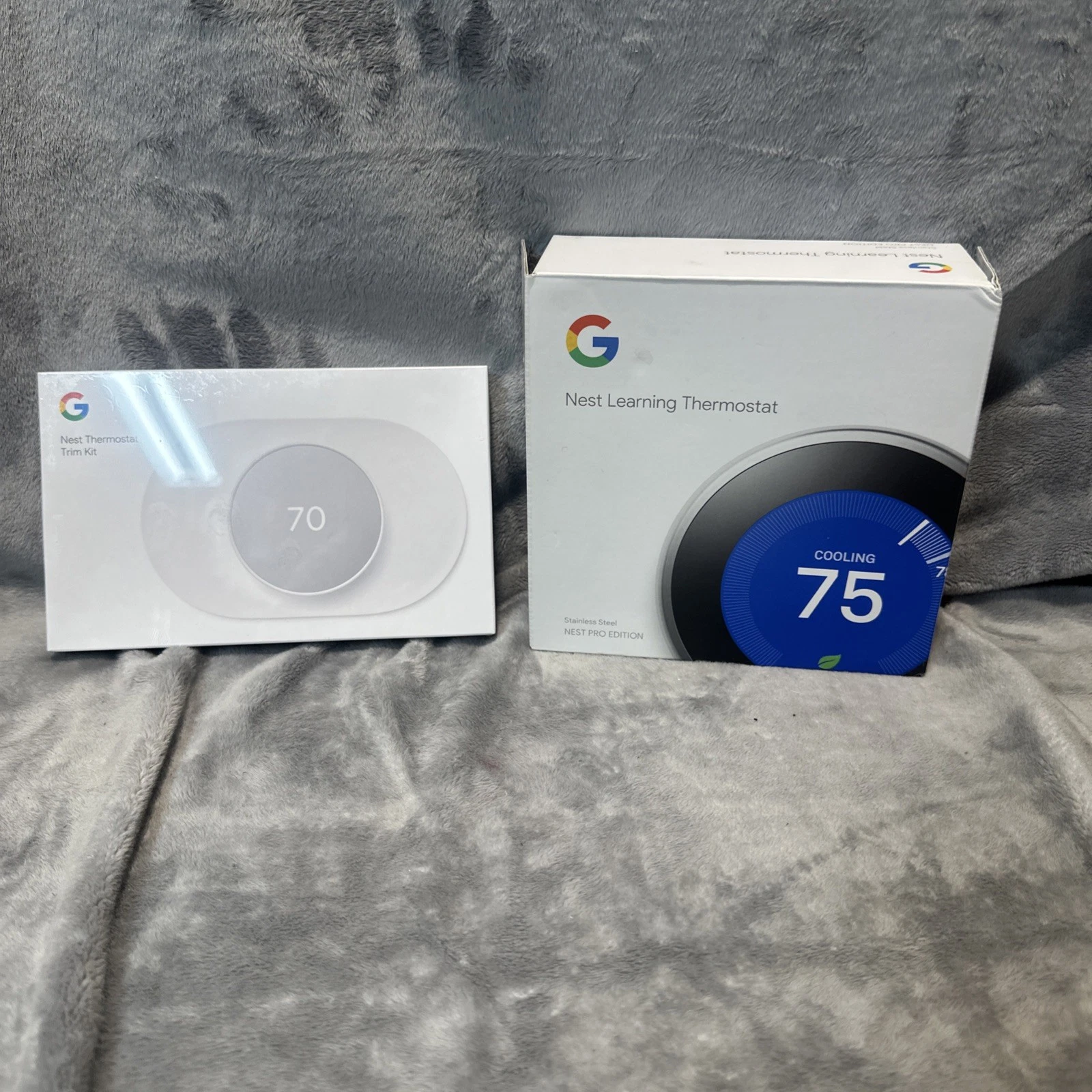 Google Nest Learning Thermostat Stainless Steel Nest Pro Edition #1