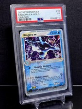 Carta Pokemon Kingdra ex 92/97 EX Dragon 2003 Holo Rara Vintage PSA 1 SWIRL