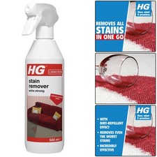 HG Stain Remover Spray Carpet & Upholstery Cleaner Extra Strong 500ml All Fabric